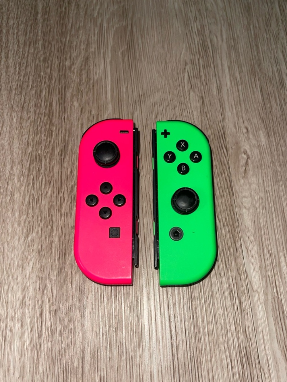 Nintendo Switch Joy-Con Controller Pair - Neon Pink/Neon Green, Preowned